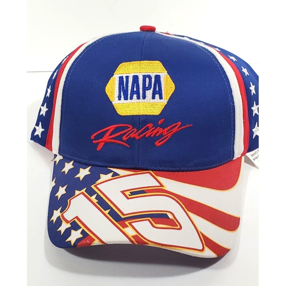 NASCAR Napa Racing Racing‎ Hat / Cap #15 Flag Design
